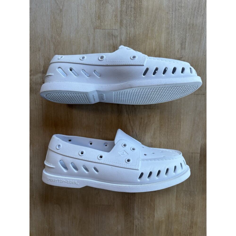 Sperry Top-Sider Float Boat Shoe Foam Slip-On Loafer White Women's Size 7 EUC - Picture 4 of 10